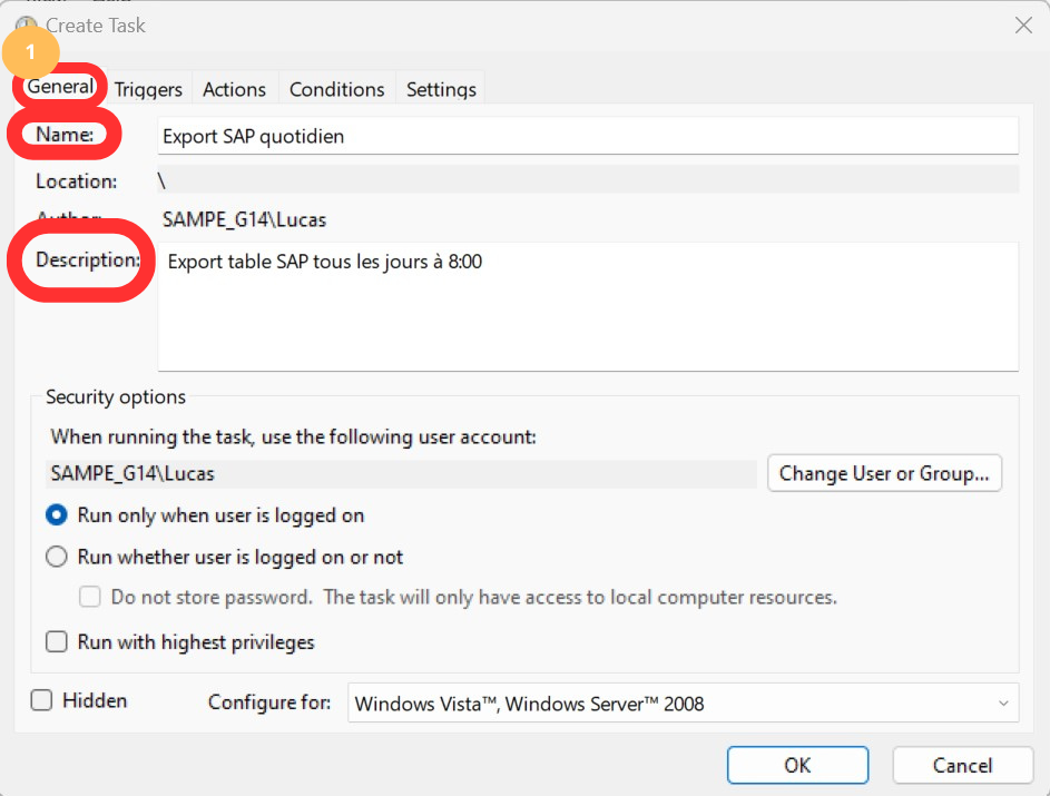 Configuration générale